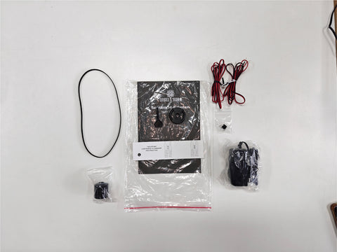 Unpack all items from accessory bag