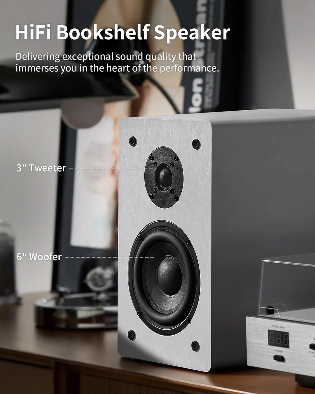 Angels Horn Phantom: Premium Bluetooth Turntable with Advanced Features - AngelsHorn