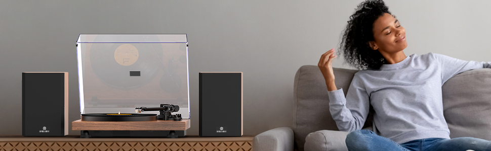 Play your favorite music and enjoy your record play in the living room