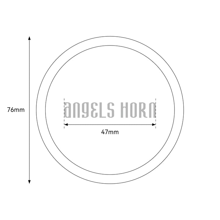 Angels Horn  HiFi Vinyl Record Weight Stabilizer High Mass 303 gram Aluminum LP Disc Turntable Accessory with Oxide plating layer and  Protective Leather Pad for Vibration Damping Angels Horn