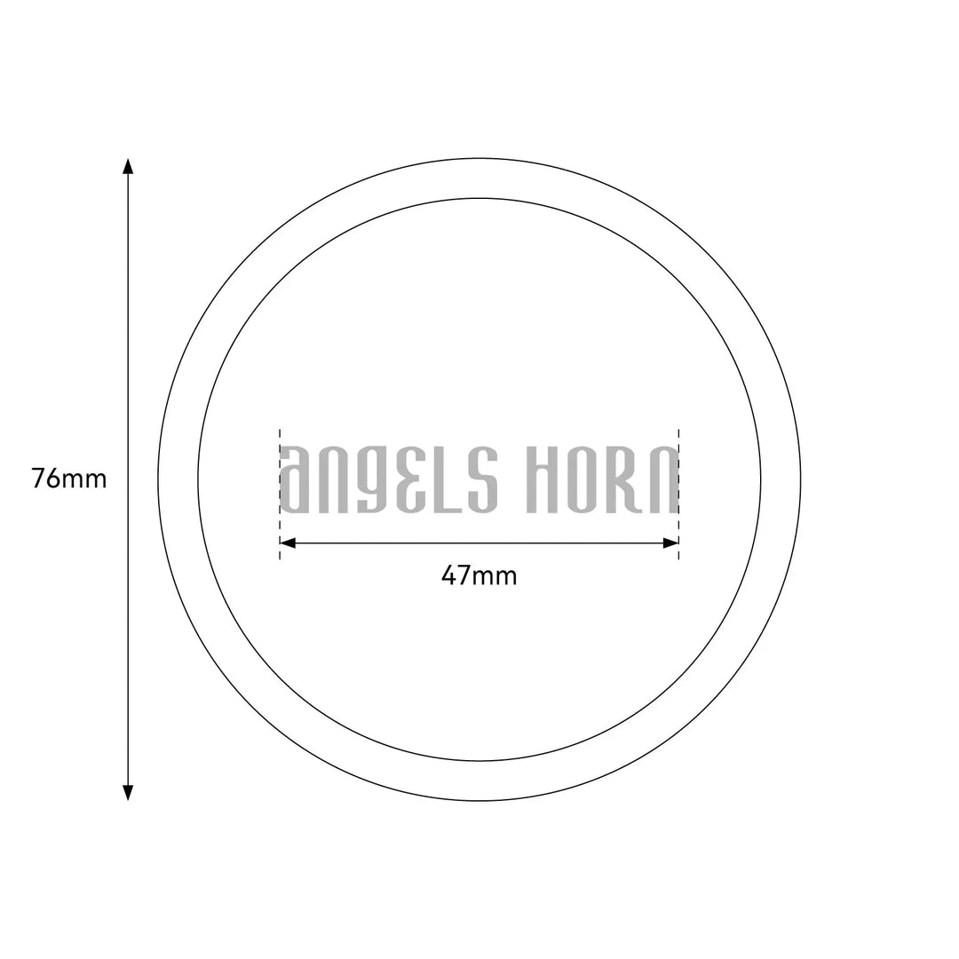 Angels Horn  HiFi Vinyl Record Weight Stabilizer High Mass 303 gram Aluminum LP Disc Turntable Accessory with Oxide plating layer and  Protective Leather Pad for Vibration Damping Angels Horn