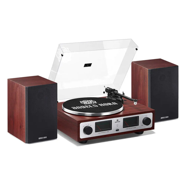 AngelsHornAngels Horn AH6 Turntable HiFi System - Premium Record Player with 
