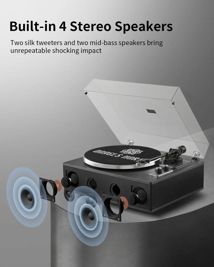 AngelsHornAngels Horn H019: High-Quality Vintage Record Player for Audiophiles