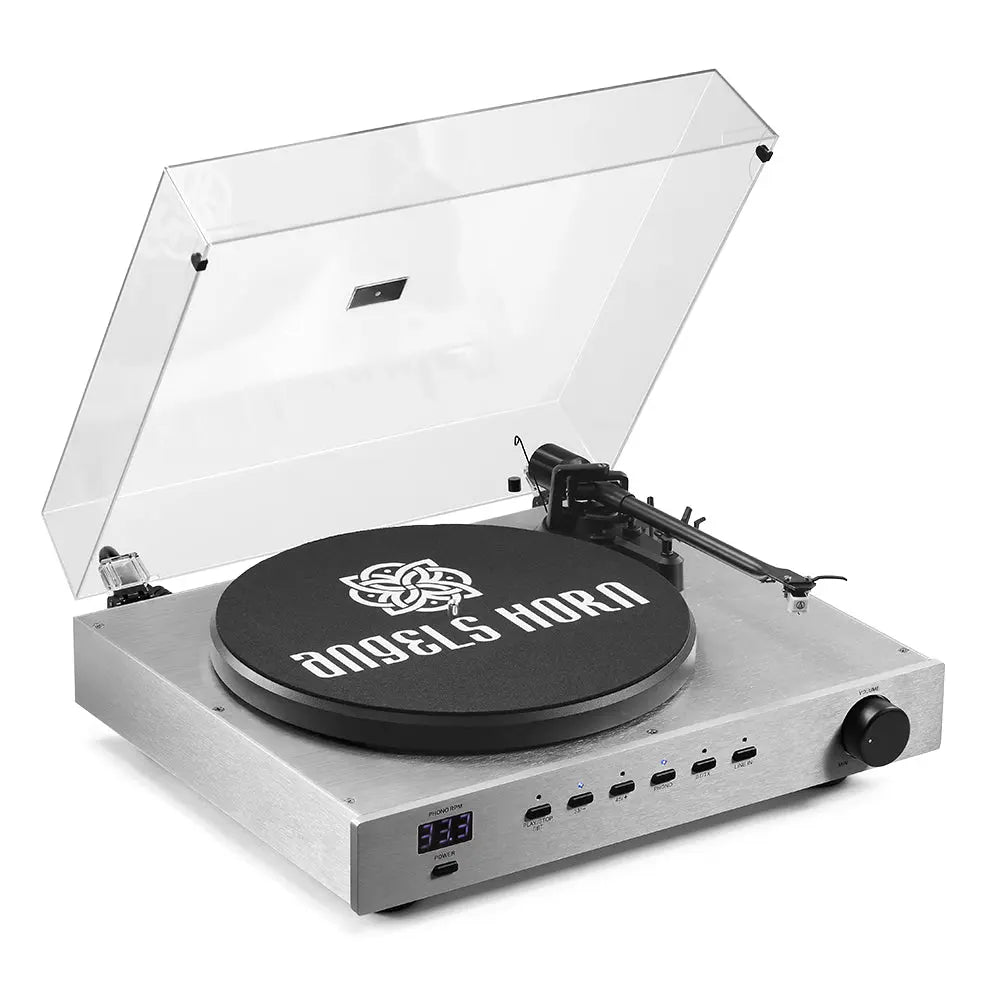 Angels Horn Phantom: Premium Bluetooth Turntable with Advanced Features - AngelsHorn