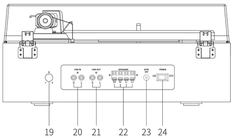Angels Horn AH6 Turntable HiFi System - Premium Record Player with Speaker