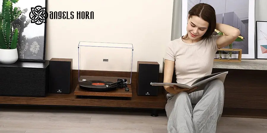 New Arrival｜AngelsHorn® 【HP-H002】Retro Bluetooth Record Player - AngelsHorn